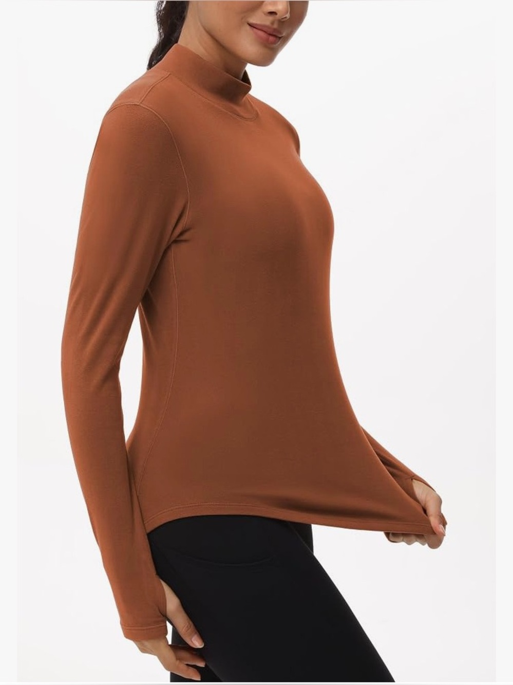 🛍️🛍️🛍️3 Shirts Included THE GYM PEOPLE Fleece Mock Turtleneck Pullovers 3 Colors - Picture 4 of 15